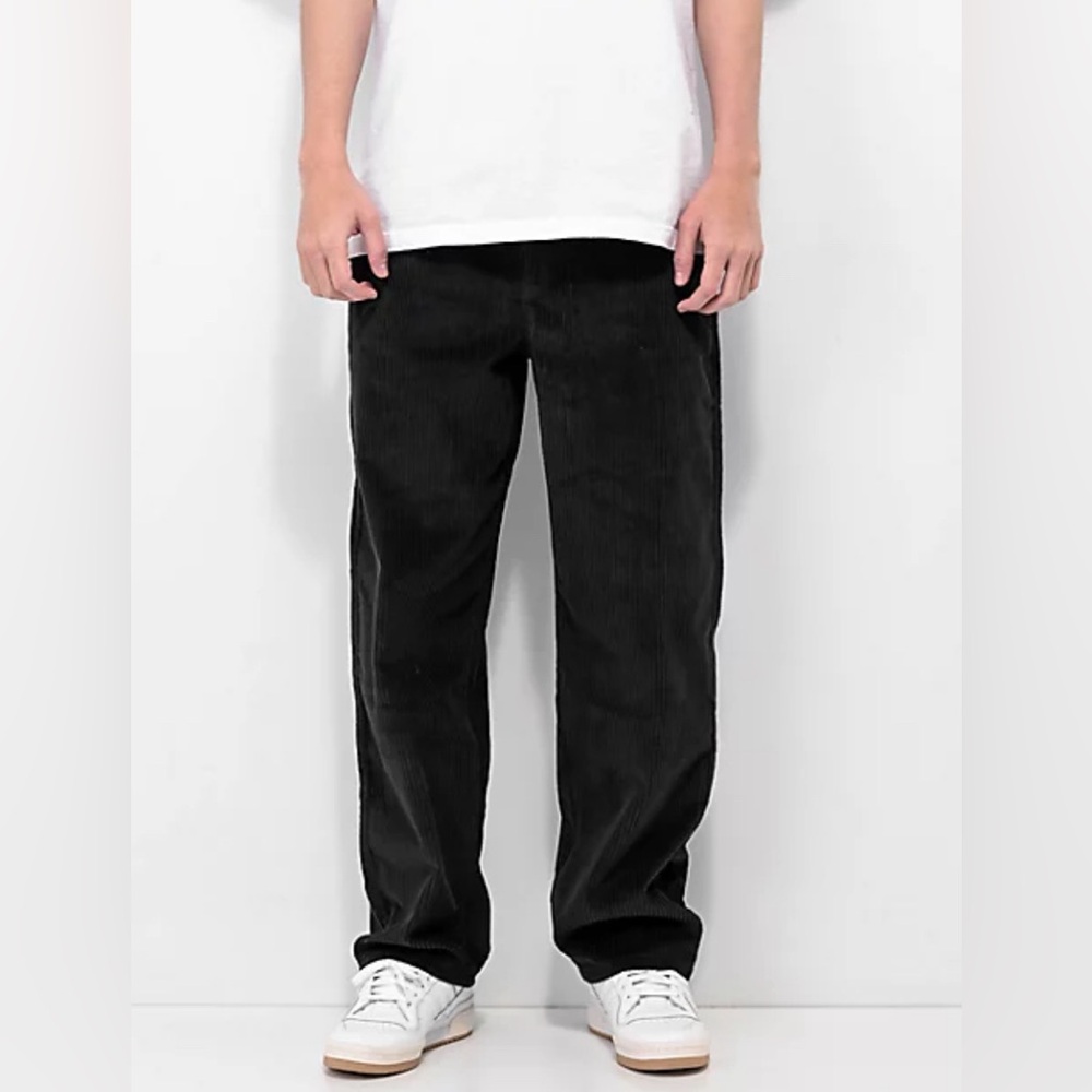 Empyre Jumbo Corduroy Black Skate Pants